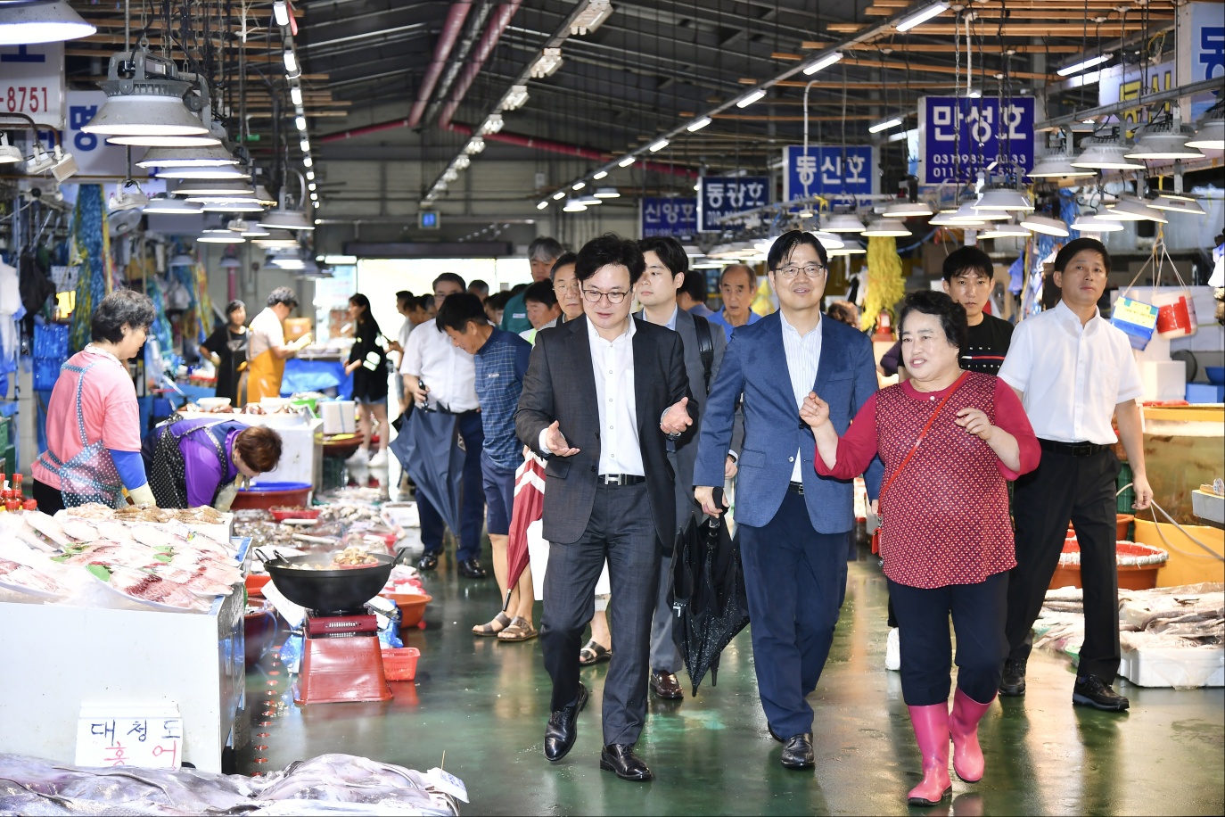 김병수 김포시장, 대명항 국가어항 개발구상 현장행정 실시